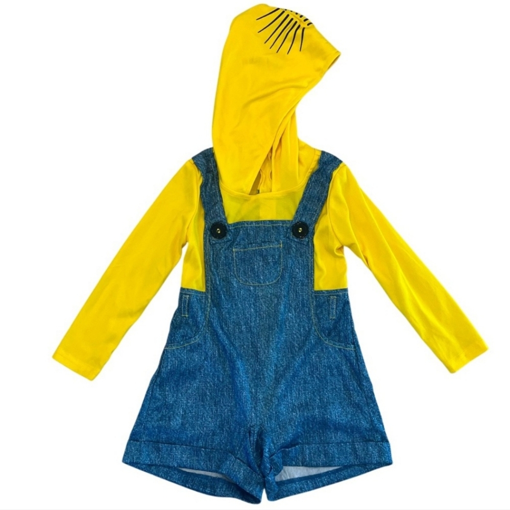 MINION ROMPER GIRLS SIZE MEDIUM 8-10 HALLOWEEN COSTUME